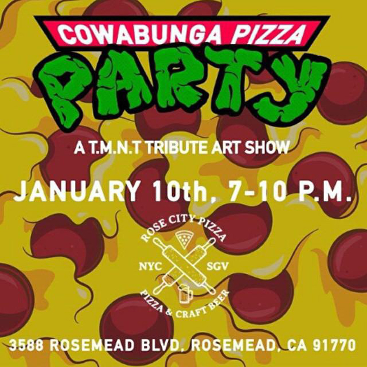 TMNT Tribute Art Show - Hosted by Rose City Pizza-flyer